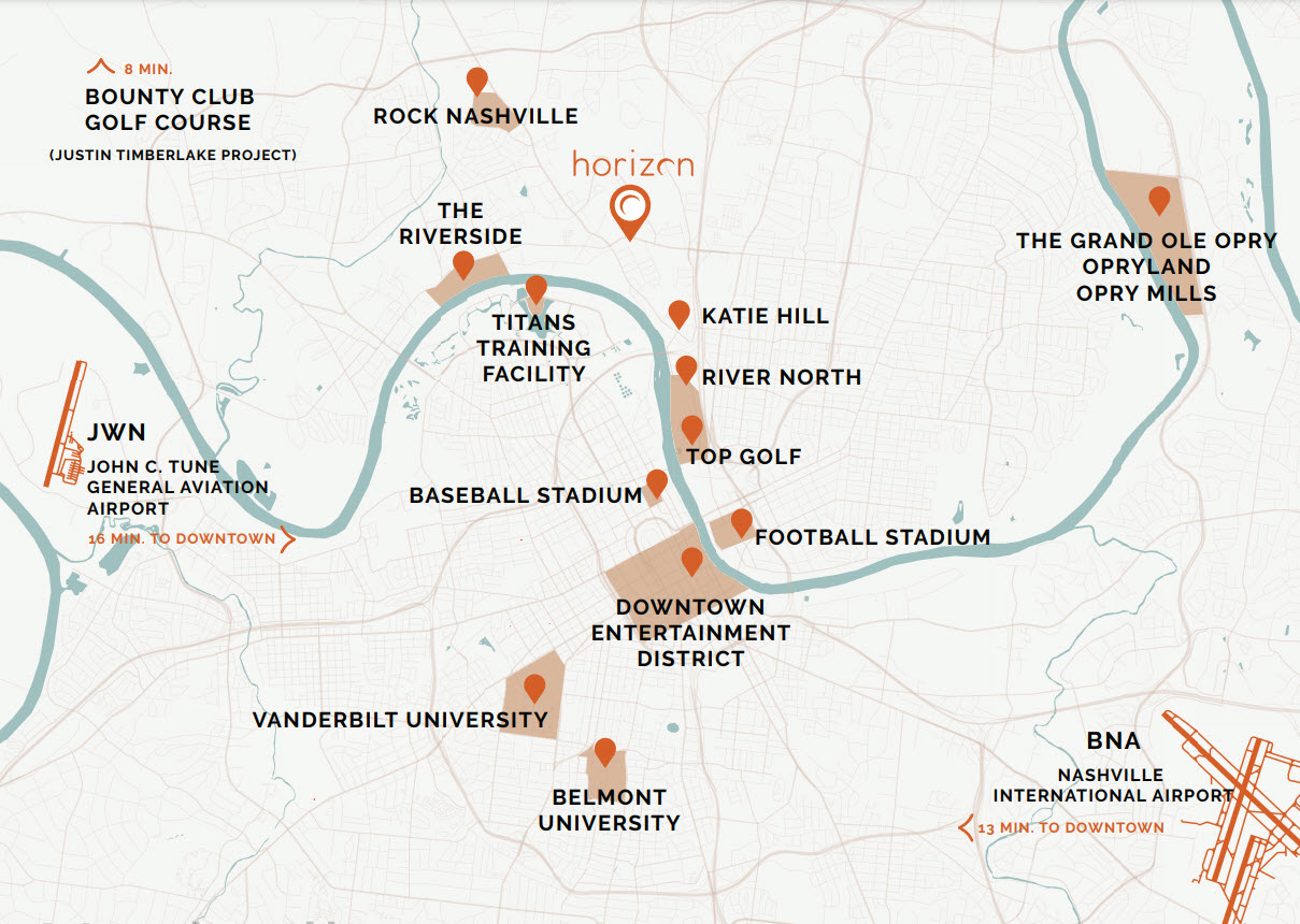 Horizon Area Map of Nashville